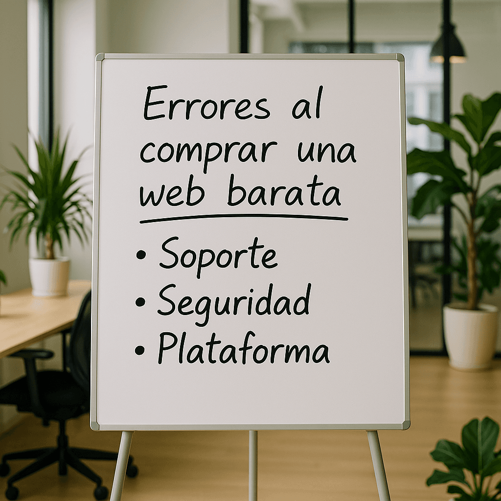 Ilustración comparando una web barata y defectuosa con una web de calidad y de alto rendimiento.