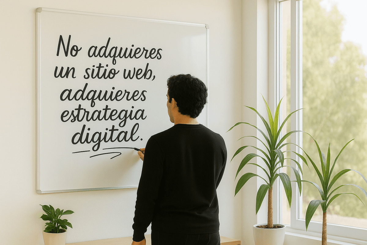 Marco García escribiendo sobre estrategia de marketing digital